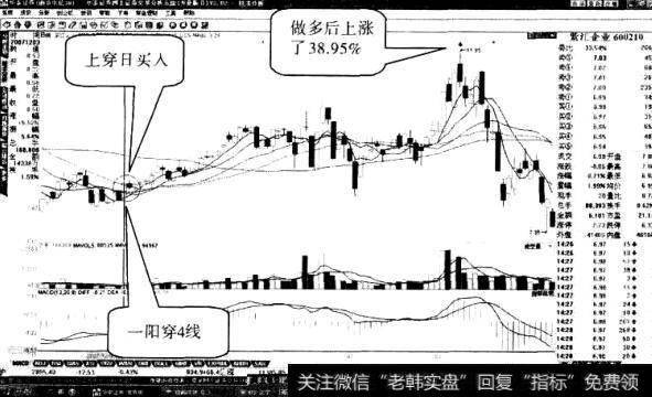 紫江企业“一阳穿四线”形态1