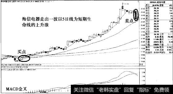以5日线为生命线短期翻倍的实战案例之海信电器