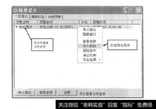 图5-21个股雷达预警结果