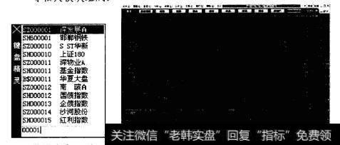 ，用户双击需要查看的指数栏目，即可进入沪市和深市相应的指数分时走势图。通过键盘直接输入指数简称或指数代码，并按【Enter】键进入分时走势图。