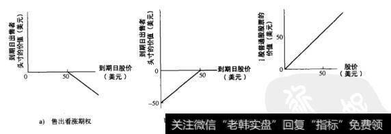 图22-3 看涨期权和看跌期权的出育者及普通股票购买者的盈利