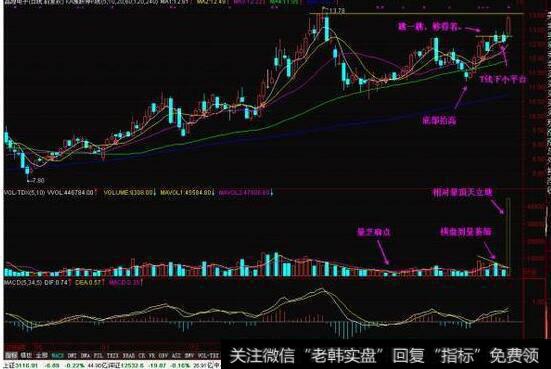 个股在上升通道上突然放量下跌