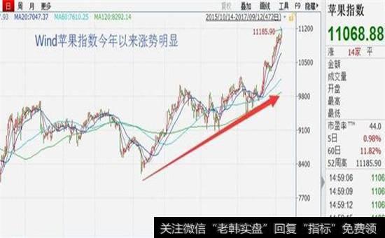 Wind苹果指数大幅上涨