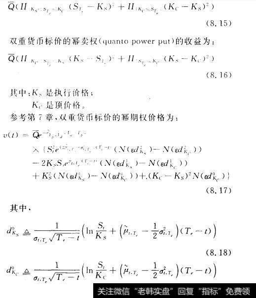 双重货币标价的幂期权