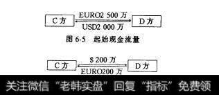 图6-5起始现金流量  图6-6每年交换的利息流量