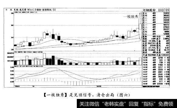 [一枝独秀]是见顶信号，清仓出局(图六)