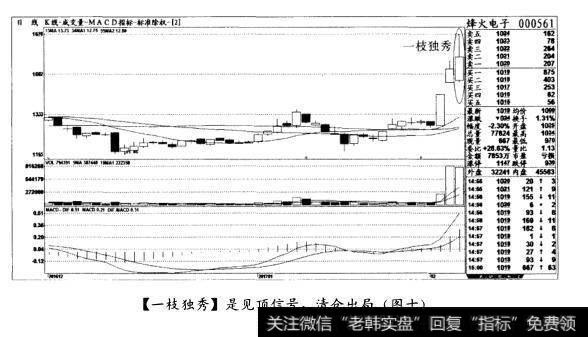 [一枝独秀]是见顶信号，清仓出局(图十)