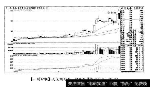 [一剑封喉]是见顶形态，起码应作减仓处置(图二)