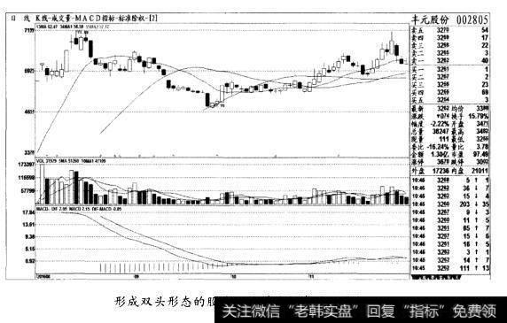 形成双头形态的股价，跌得更加惨烈(图十三)