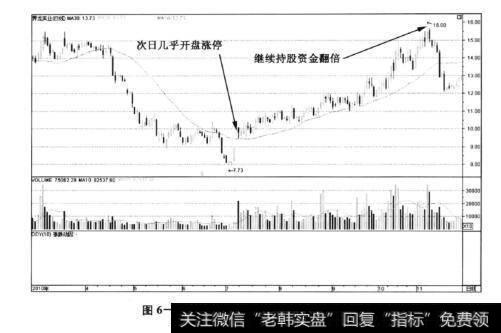 图6-95界龙实业——高开涨停，利润丰厚