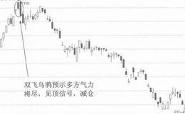 表见顶和下跌的K线形态：双飞乌鸦