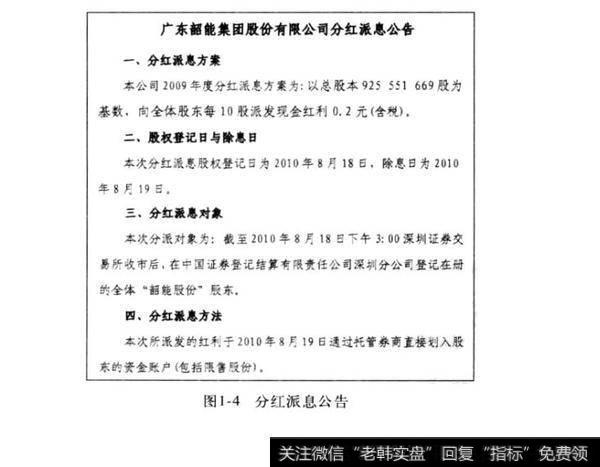图1-4分红派息公告