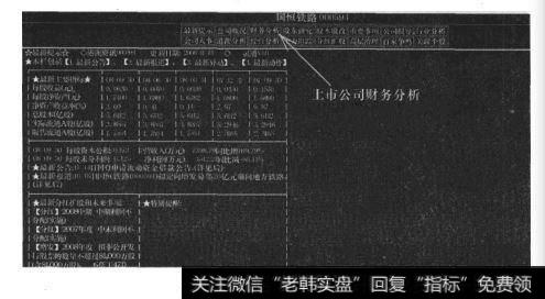 利用分析软件进行基本面分析