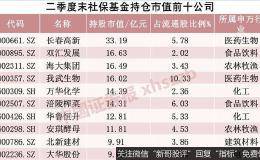 “国家队”持股路线图曝光！社保基金、证金、汇金大手笔买入这些股票