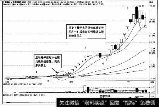 图4-116  2000年初上海梅林飙升段经典日K线走势
