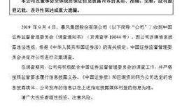 暴风集团再遇风暴！实控人被批捕后 公司又遭证监会立案调查 400亿市值跌剩16亿