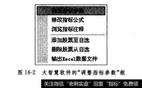 ZLGJ指标参数设定