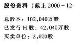 尚未公开发行A股的H股公司之沈阳公用发展股份有限公司