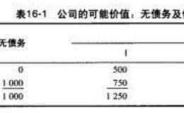 资本结构问题分析