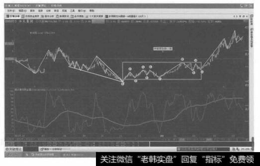 倾斜三角形加双三角形的复合型调整的的转化形态图是什么样的？