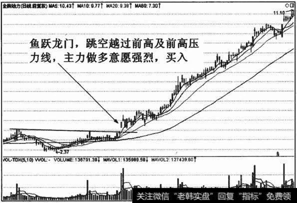 鱼跃龙门表明后市潜力很大，买入