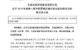 “2019年最大的雷”？昔日白马东旭光电手握183亿资金却还不了20亿债务 你想到了什么？