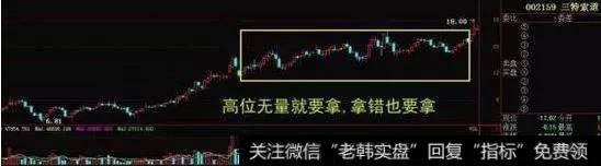 高位无量就拿，就算拿错了也要拿着。