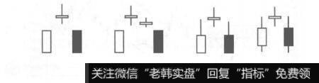 图7-43黄昏十字星的几种形态