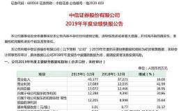 122.88亿元 <em>中信证券</em>2019年业绩官宣！龙头券商投资价值有多大？
