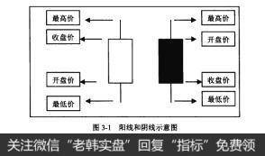 图3-1阳线和阴线示意图