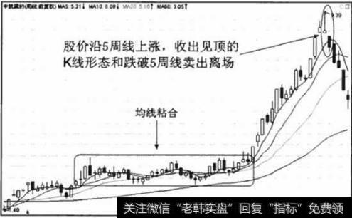 周均线的稳定性和滞后性都强于日均线，因此股价跌破5周均线时，卖出的迫切性也强于5日均线