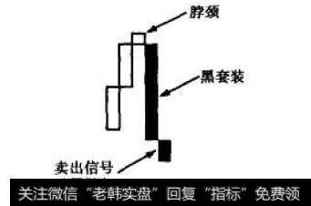 脖颈、黑套装和黑鞋