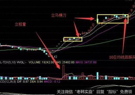 “立桩量” 回档支撑，阴线买入