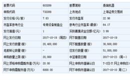 泰瑞机器等3只新股10月19日申购指南（附打新攻略）