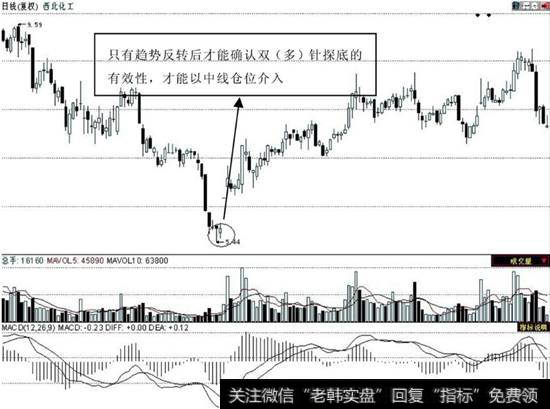 双针探底形态