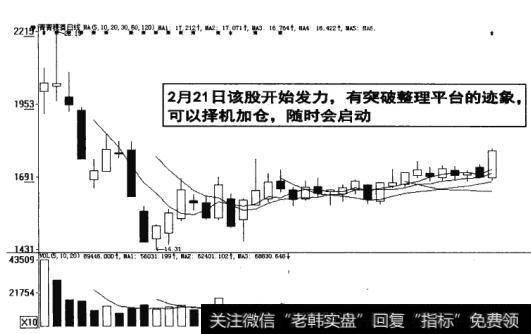 图7-11 股票择机加仓随时启动