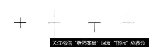 十字星、长十字星、T宇线和倒丁字线
